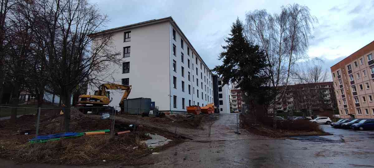 snaphot Döbeln, aktueller Blick auf den Pflegebunker in Döbeln Nord Westfälische Straße, 26.12.2023 22:34