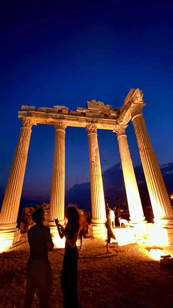snaphot Selimiye Mahallesi, Apollon-Tempel in Side Türkei , 26.07.2024 02:32