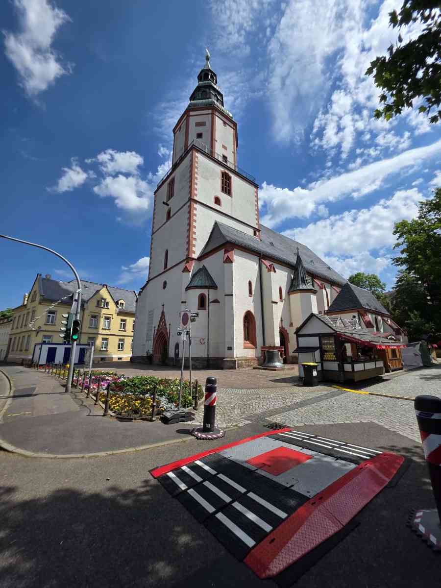 snaphot Döbeln, die St. Nikolai Kirche auf dem Lutherplatz, 20.06.2026 00:35