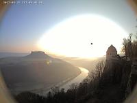 Thumbnail für die Webcam Festung Königstein - Elbtalblick