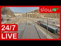 Oustecké nádraží - Bahnhof open webcam 