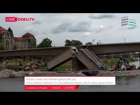 Webcam Dresdner Terrassenufer - Carolabrücke laden